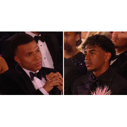 Atitudes contrastantes: Lamine Yamal e Kylian Mbappé na Bola de Ouro de 2026 Atitudes contrastantes: Lamine Yamal e Kylian Mbappé na Bola de Ouro de 2026